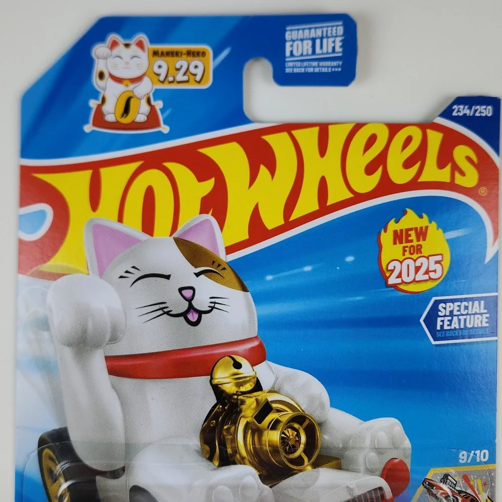 FELINE LUCKY Hot Wheels 2025, 234/250,  Celebration Racers 9/10,New Factory Card